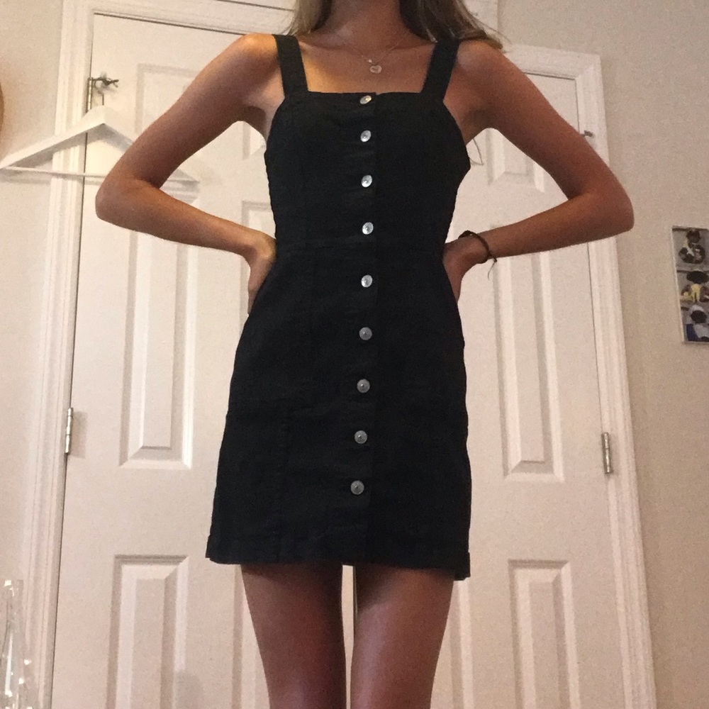 Black jean dress